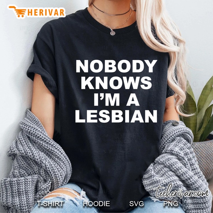 Nobody Knows I'M A Lesbian Hoodie