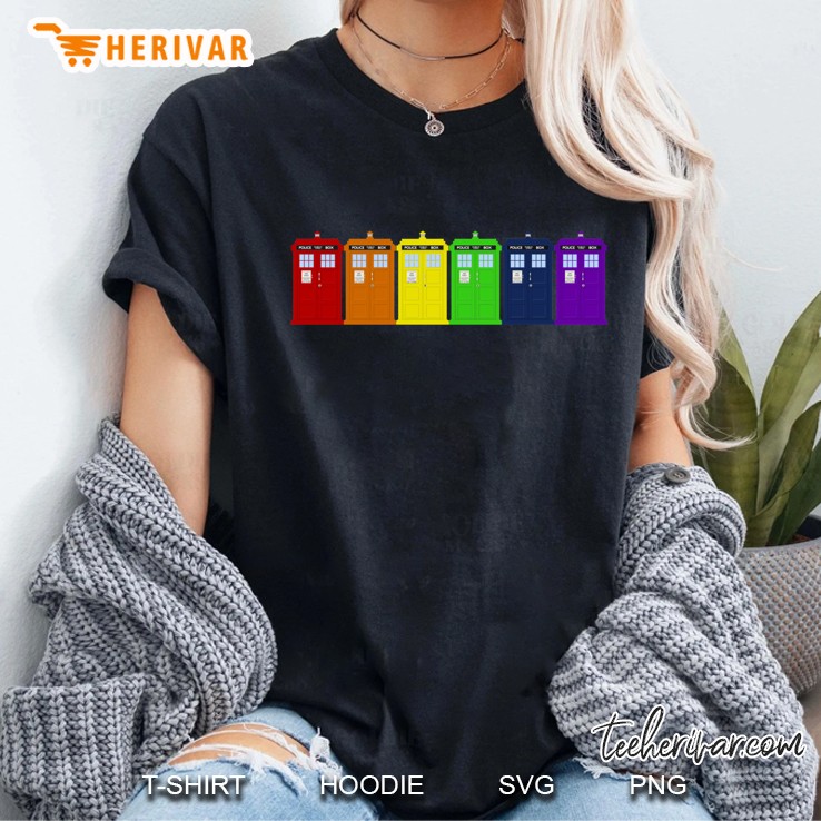 Rainbow Tardis' Hoodie