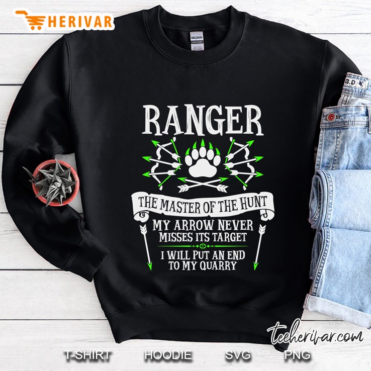 Ranger, The Master Of The Hunt - Dungeons & Dragons (White Text) Sweatshirt