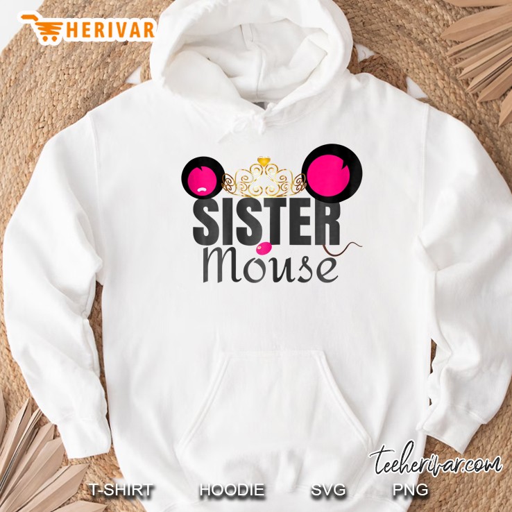 Cute Sister Mouse Shirt Birthday Party Girls Outfit Gift Hoodie