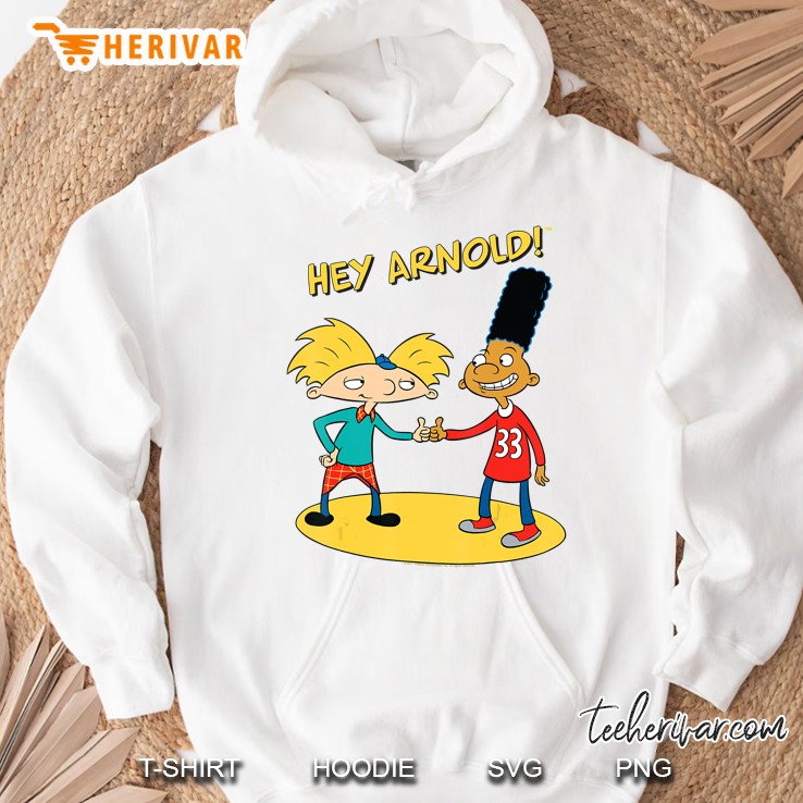 Hey Arnold Characters Handshake Hoodie