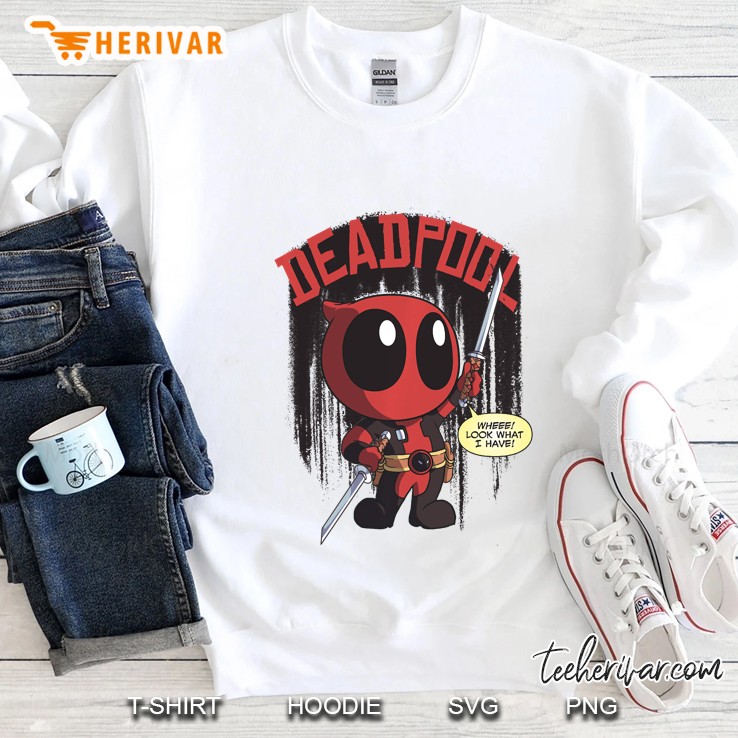 Marvel Deadpool Wheee Look What I Have Portrait Pullover Mugs