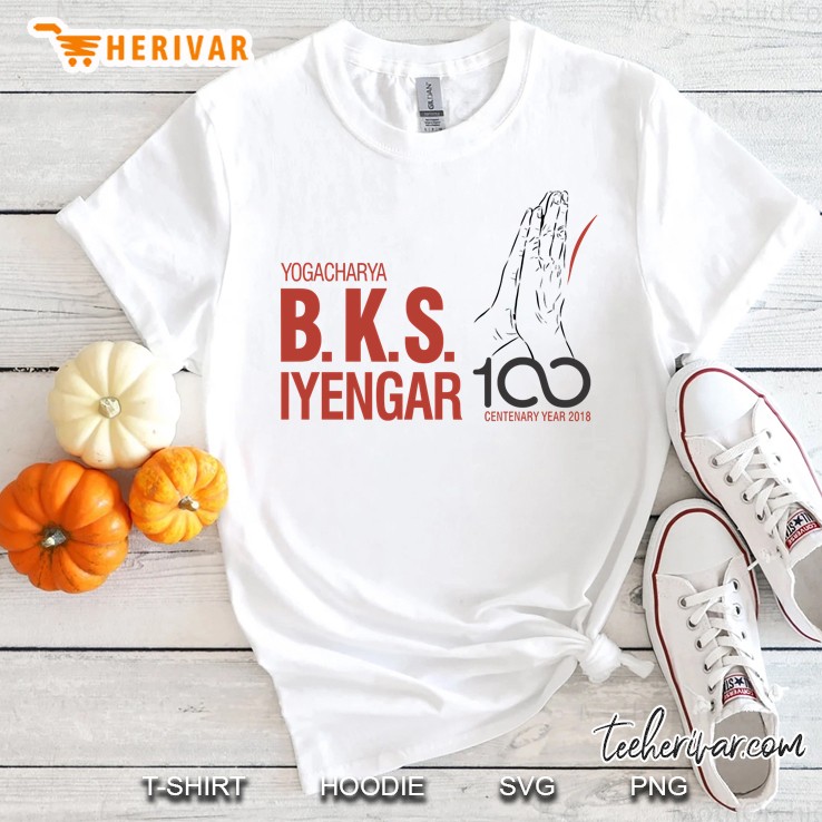 Bks Iyengar Official Centenary Year Logo - Charity Design Shirt