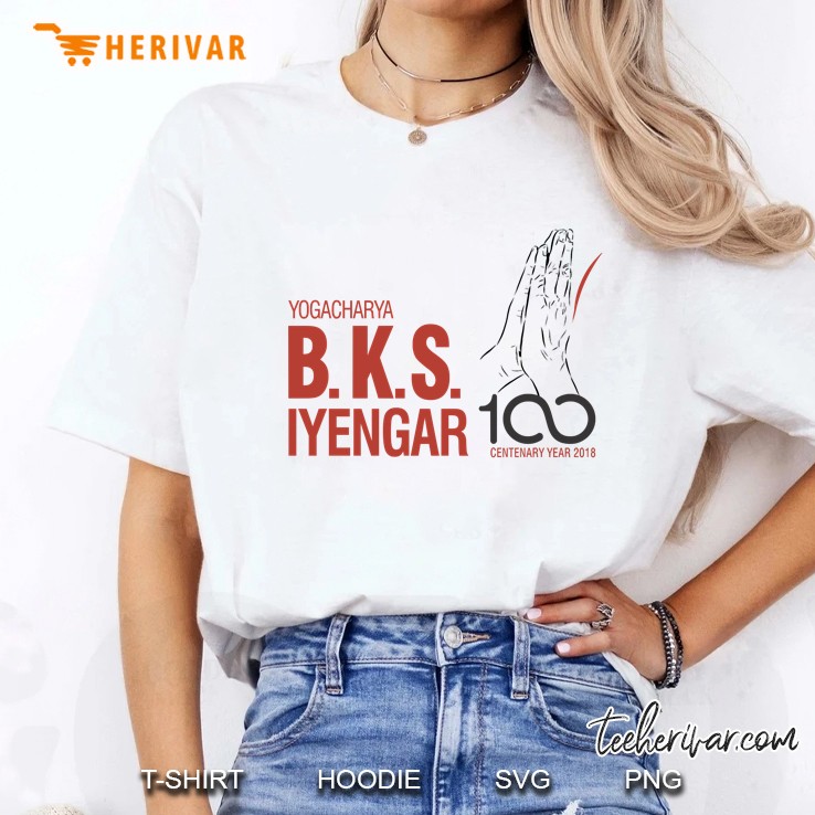 Bks Iyengar Official Centenary Year Logo - Charity Design Hoodie