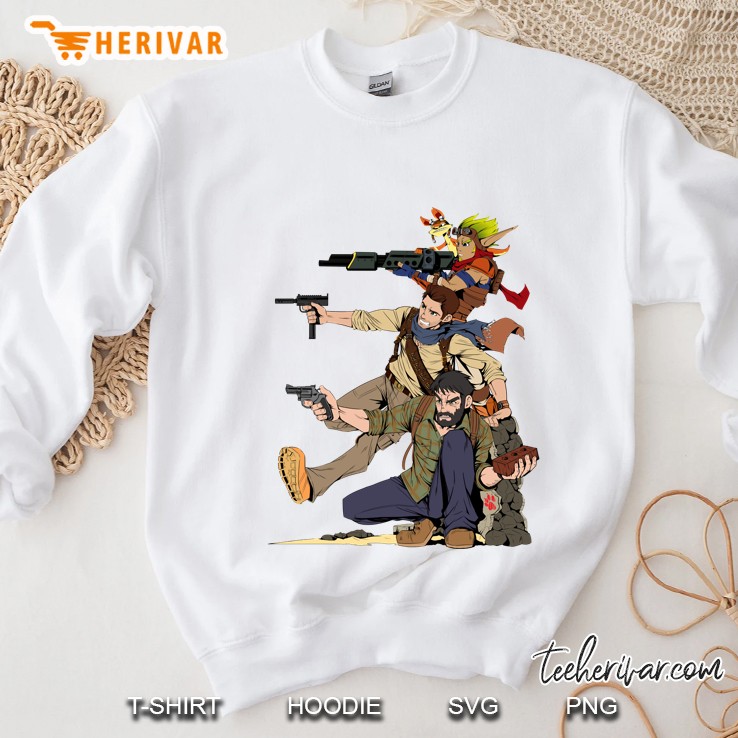 Naughty Dog - Drake, Joel, Jak Sweatshirt