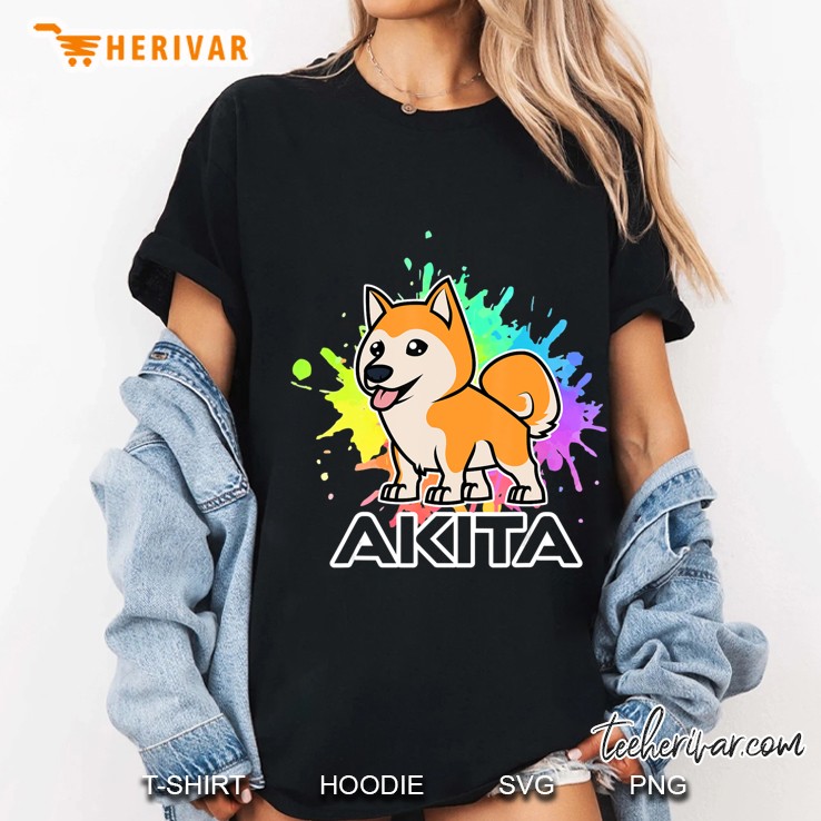 Akita Shiba Inu Hund Herrchen Frauchen Hunderasse Ladies Tee