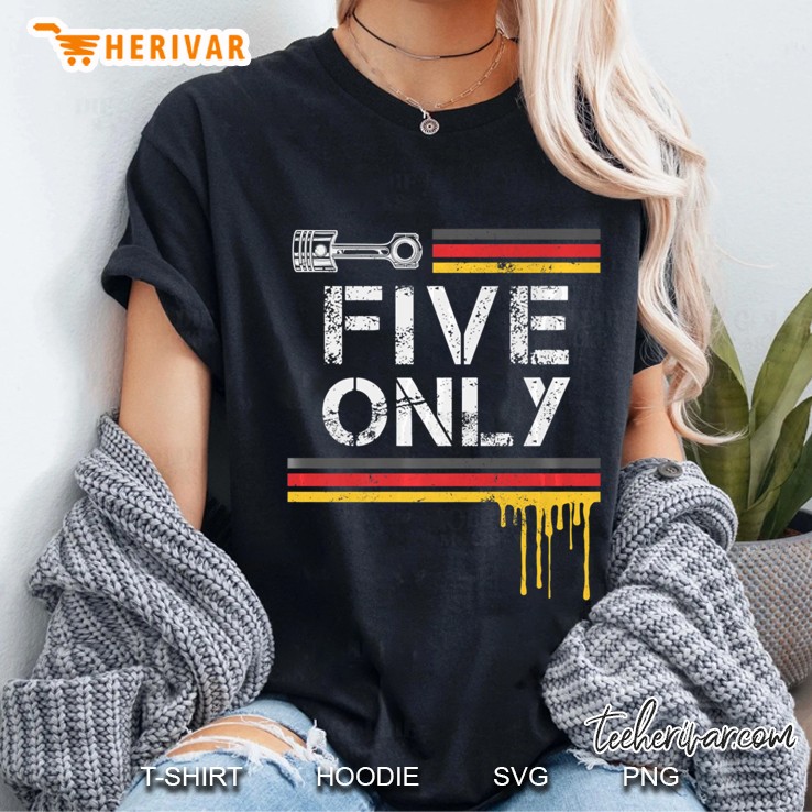 Automotive Apparel 5 Zylinder Motor Deutschland Ladies Tee