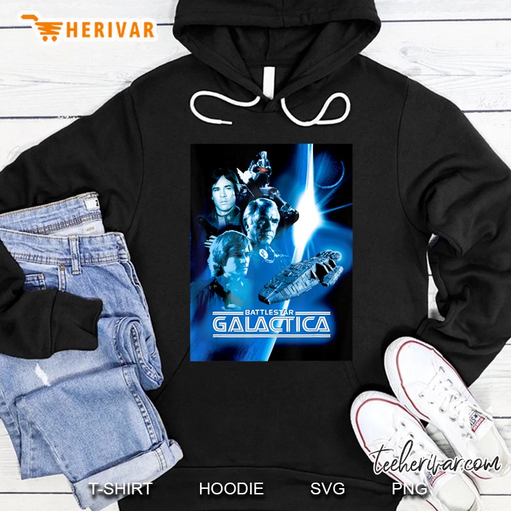 Battlestar Galactica Blue Hue Classic Poster Hoodie