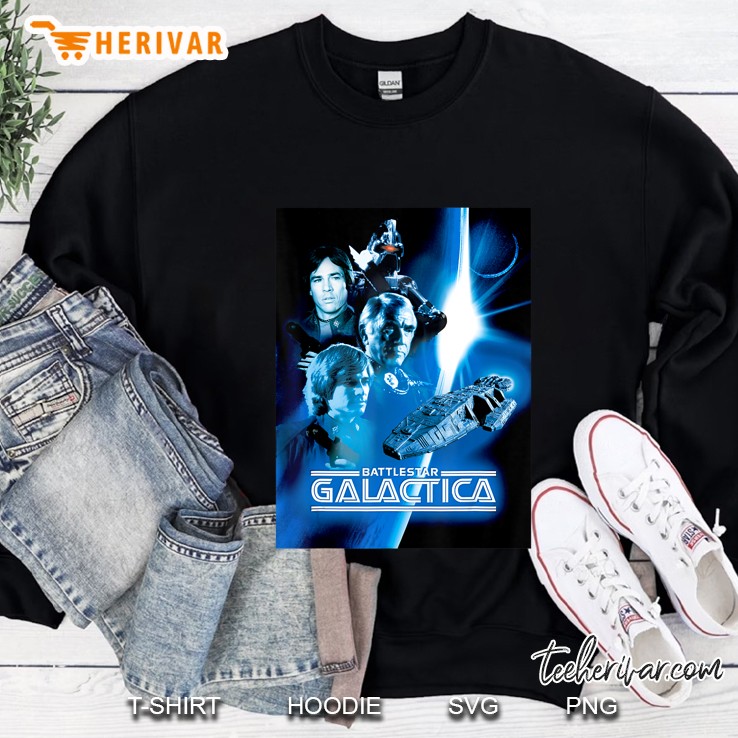 Battlestar Galactica Blue Hue Classic Poster Sweatshirt