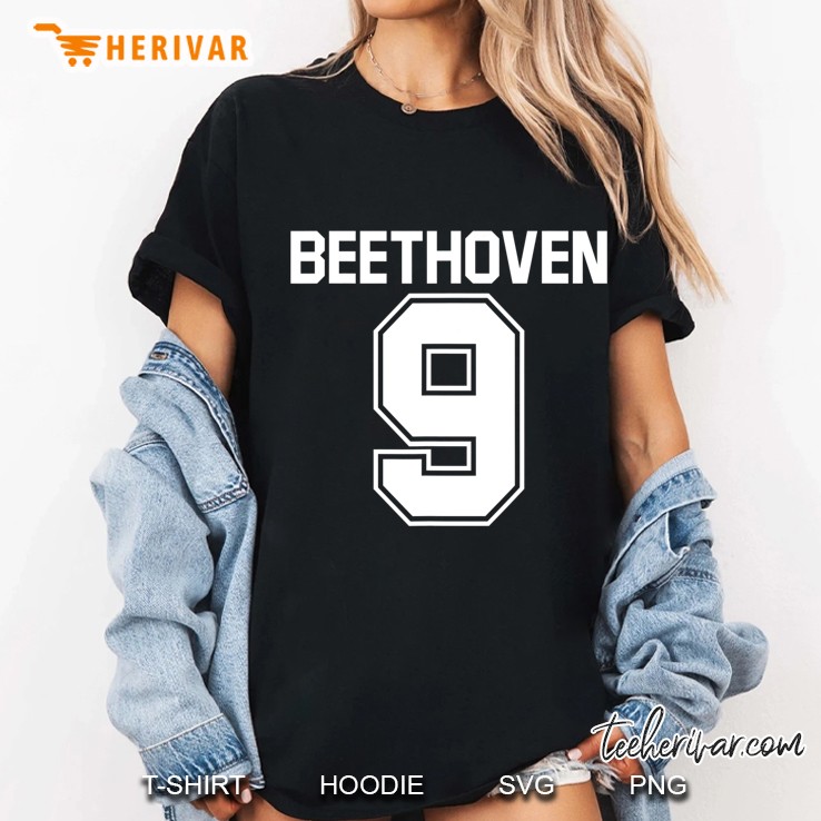 Beethoven 9Th Symphony Englische Musik Ladies Tee