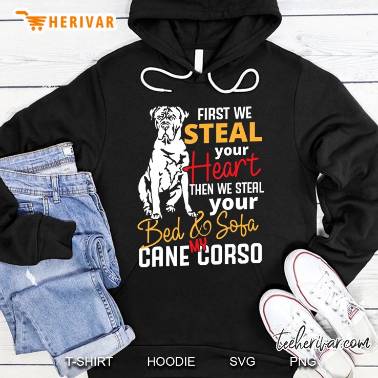 Cane Corso Herz Bett Sofa Lustiger Spruch Hoodie