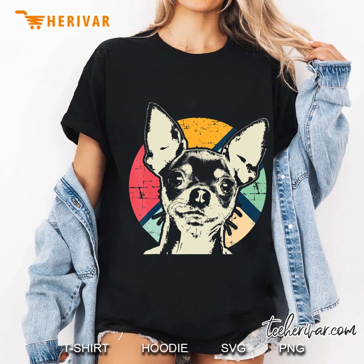 Chihuahua Retro Style Design Hoodie