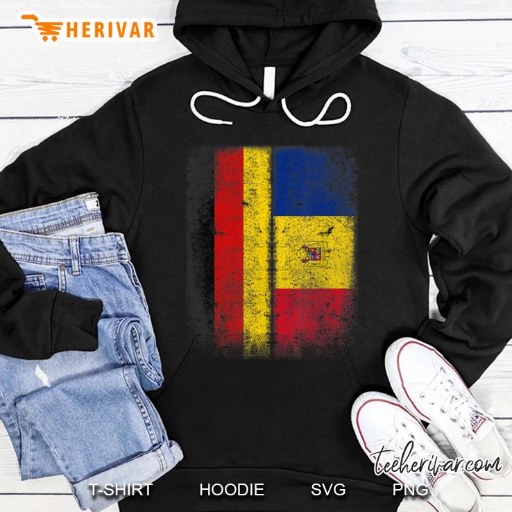 Deutsch Rumänische Flagge Deutschland Rumänien Hemd Hoodie