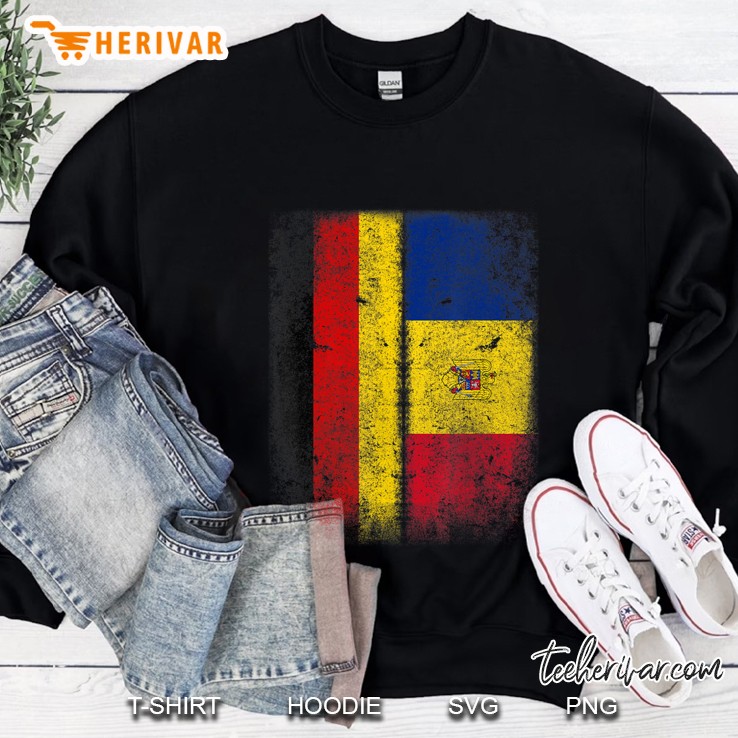Deutsch Rumänische Flagge Deutschland Rumänien Hemd Sweatshirt
