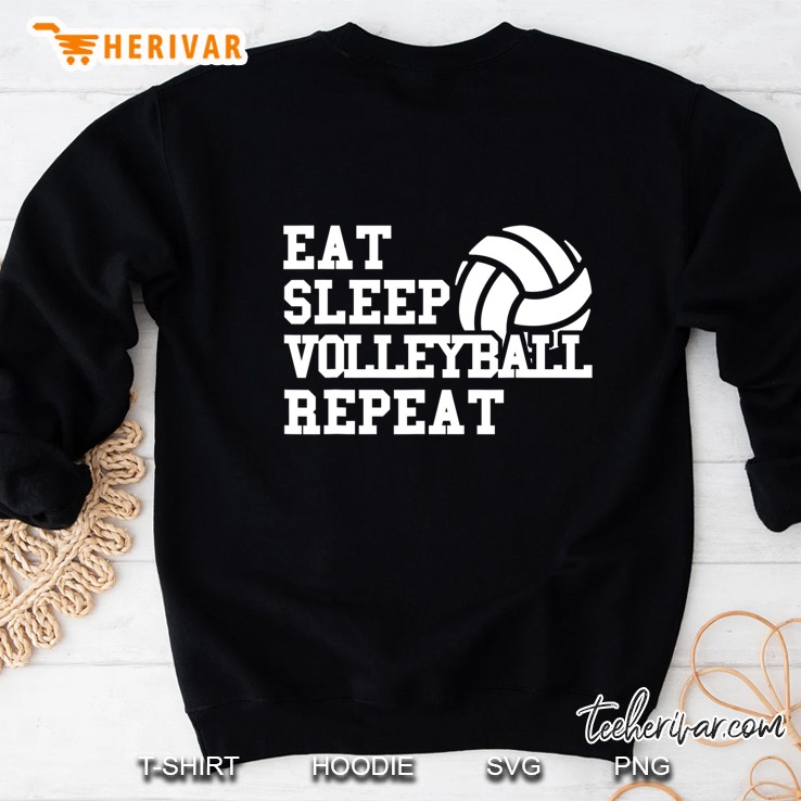 Eat Sleep Volleyball Repeat Funny Volleyball Player Novelty Mugs