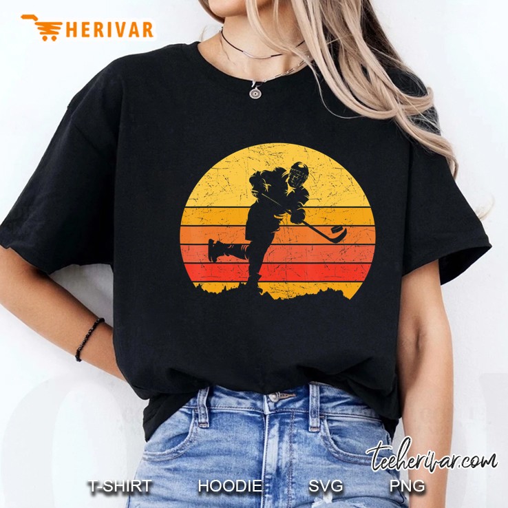 Eishockey Spieler Vintage Ice Hockey Retro Hockey Ladies Tee