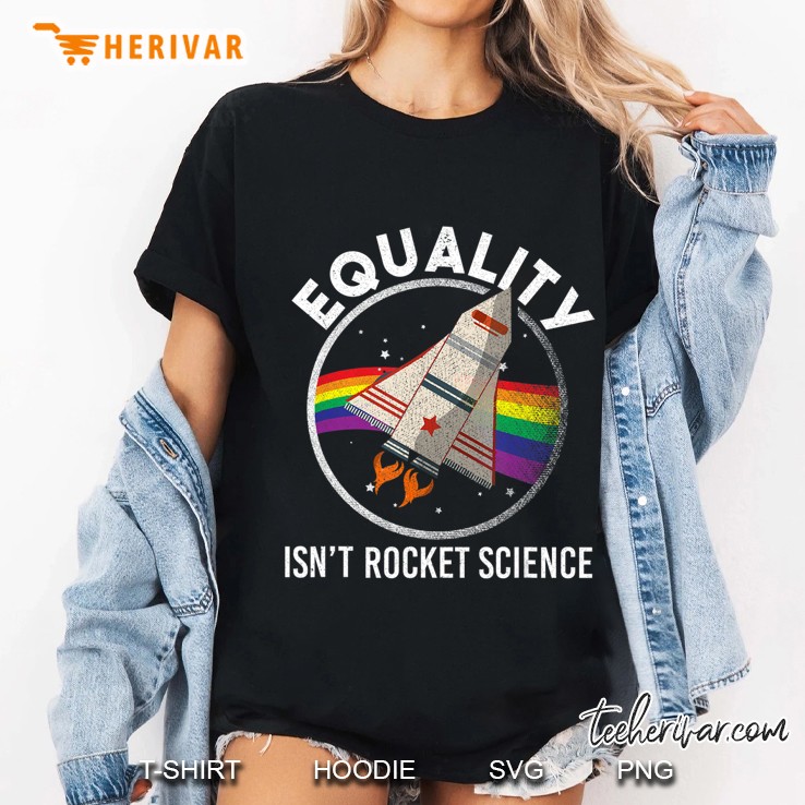 Equality Isnt Rocket Science Lgbt Regenbogen Flagge Bi Trans Ladies Tee