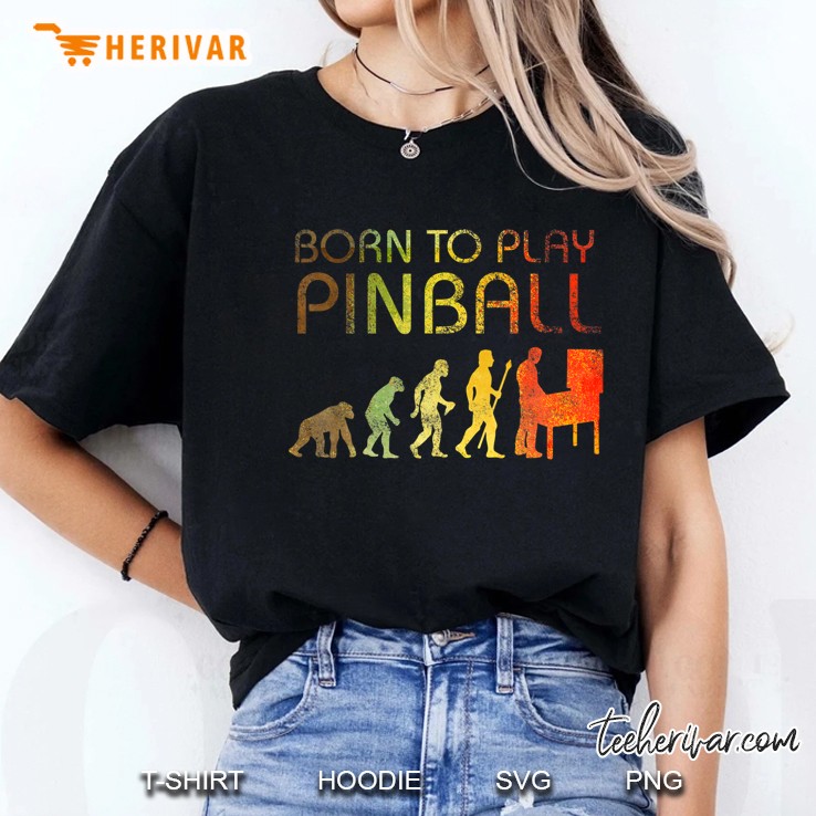 Funny Retro Pinball Geschenk The Human Evolution Ladies Tee