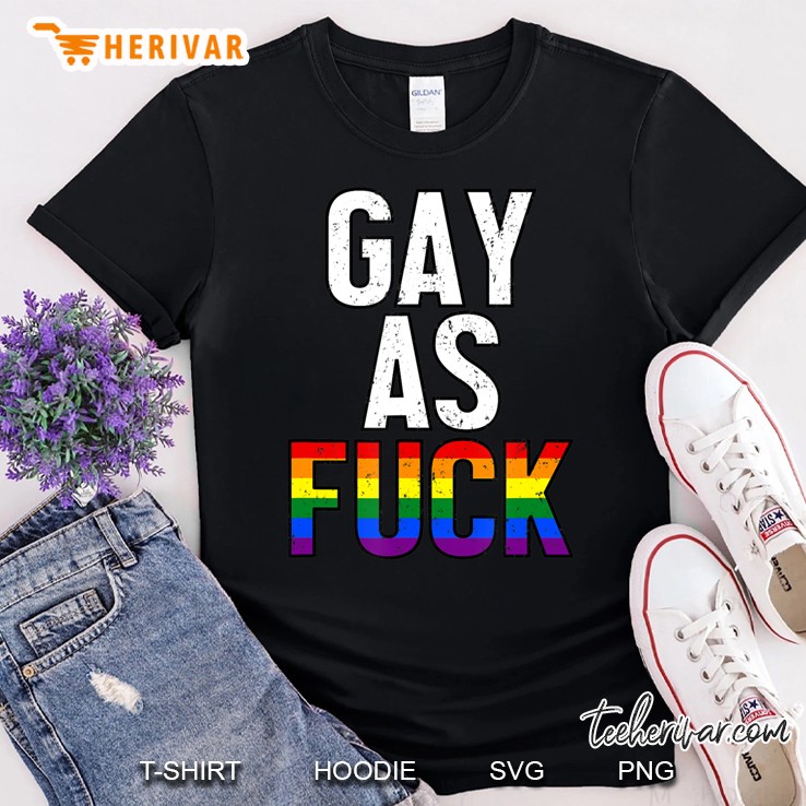 Gay Af - Coming Out Lgbt Rainbow Pride Vintage Shirt