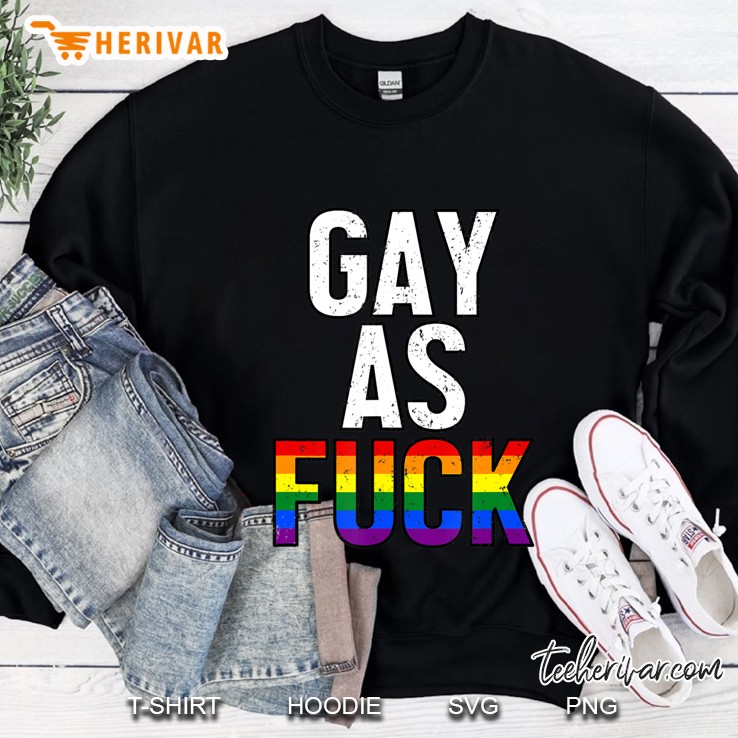 Gay Af - Coming Out Lgbt Rainbow Pride Vintage Mugs