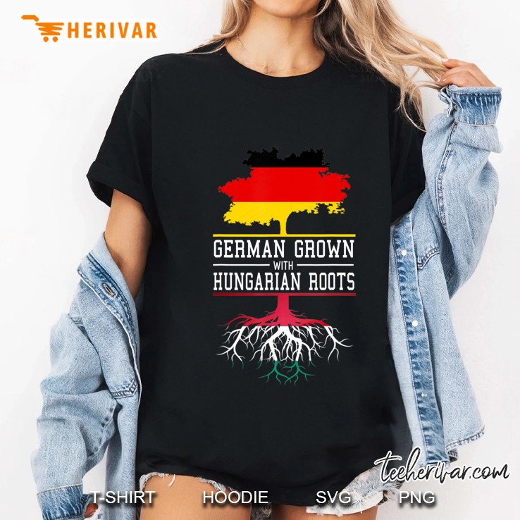 Germany Inspired German Grown With Hungarian Roots Ladies Tee