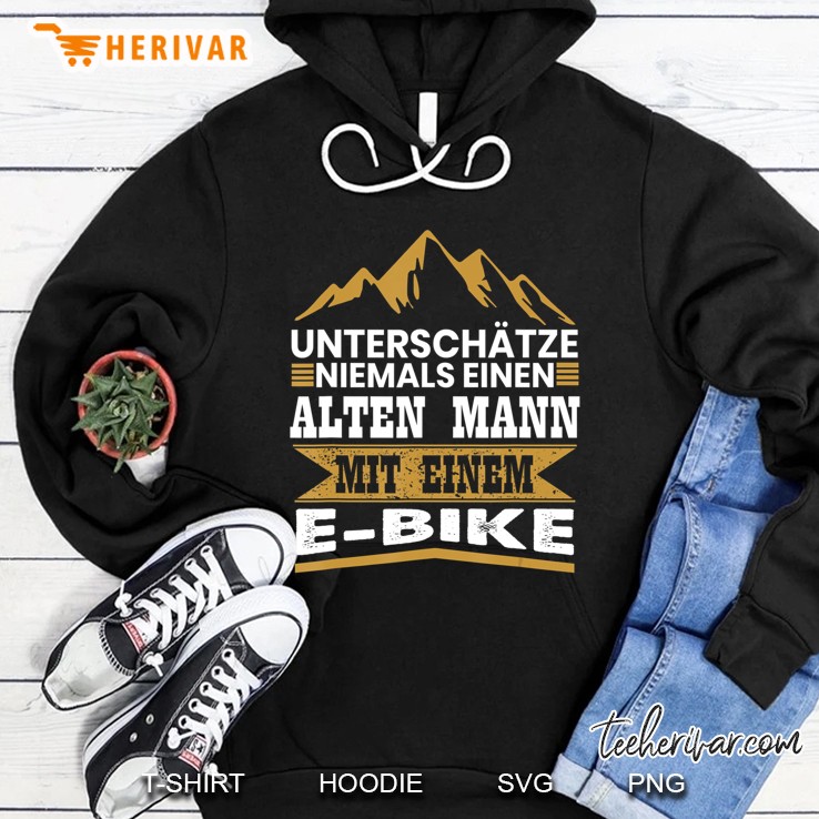 Herren Herren E-Bike Fahrrad E Bike Elektrofahrrad Spruch Hoodie