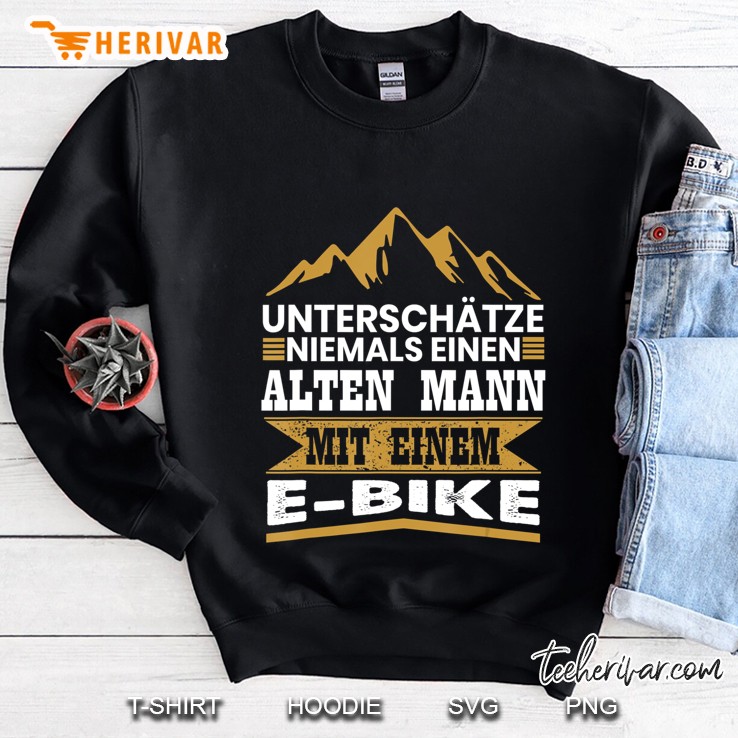 Herren Herren E-Bike Fahrrad E Bike Elektrofahrrad Spruch Sweatshirt