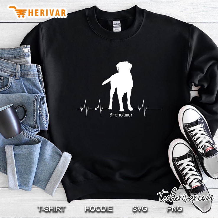 Herzschlag Pulslinie Design - Broholmer Geschenk Sweatshirt
