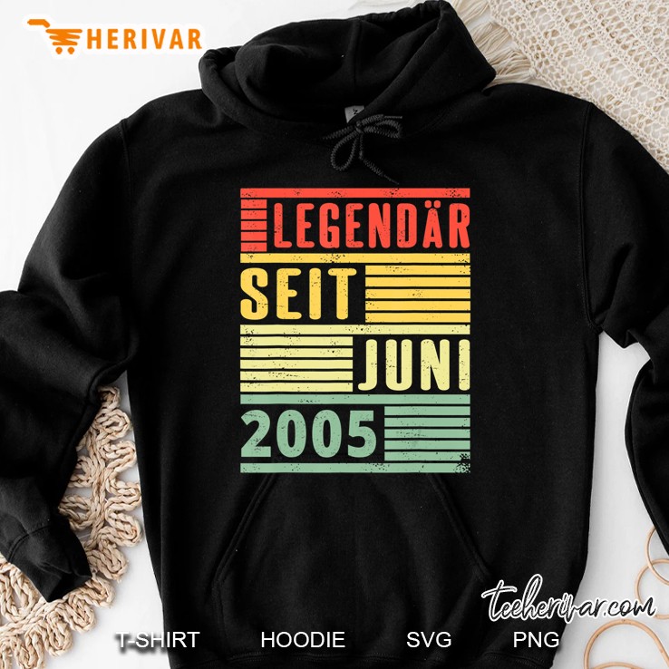 Legendär Seit Juni 2005 15. Geburtstag Vintage Hoodie