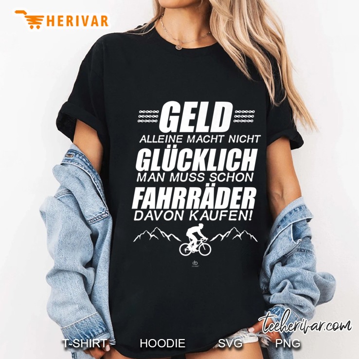 Lustig Fahrrad Mtb Spruch Geld Macht Alleine Nicht Glücklich Ladies Tee