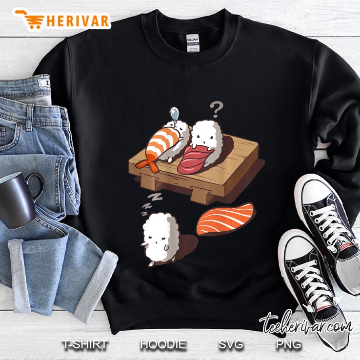 Lustiges Japanisches Nigiri Sushi Sleepwalking Sweatshirt
