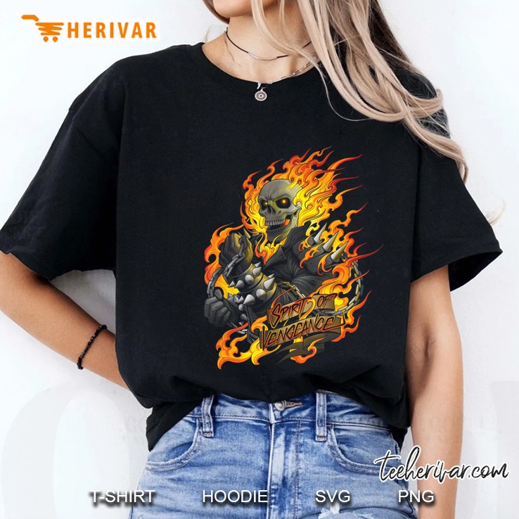 Marvel Ghost Rider Spirit Of Vengeance Flaming Skull Hoodie