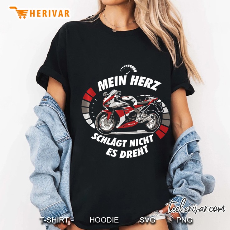 Motorradfahrer Mein Herz Schlägt Nicht Es Dreht Hoodie