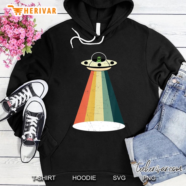 Retro Vintage Alien Ufo Hoodie