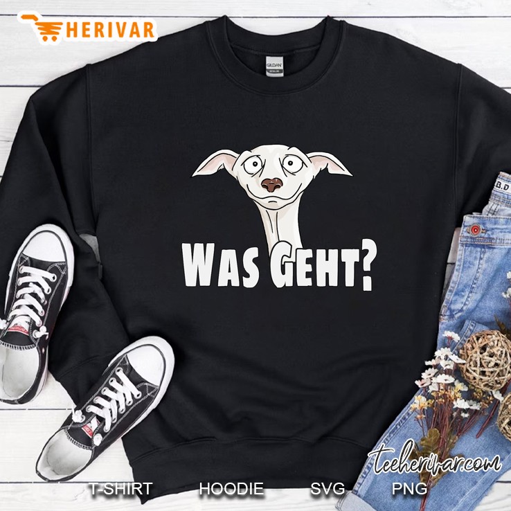 Was Geht Witziges Windhund Whippet Sweatshirt
