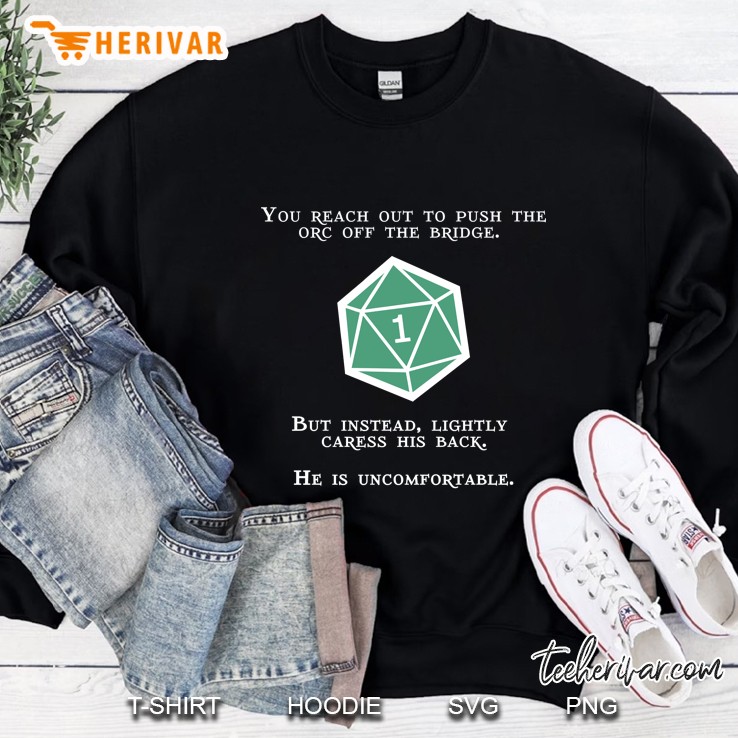 Natural 1 - Orc (White Sweatshirt
