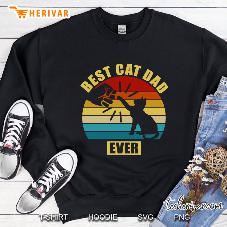 Vintage Best Cat Dad Ever Sweatshirt