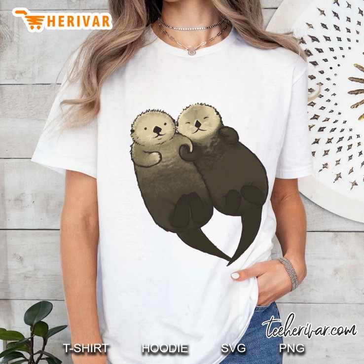 Significant Otters - Otters Holding Hands Hoodie