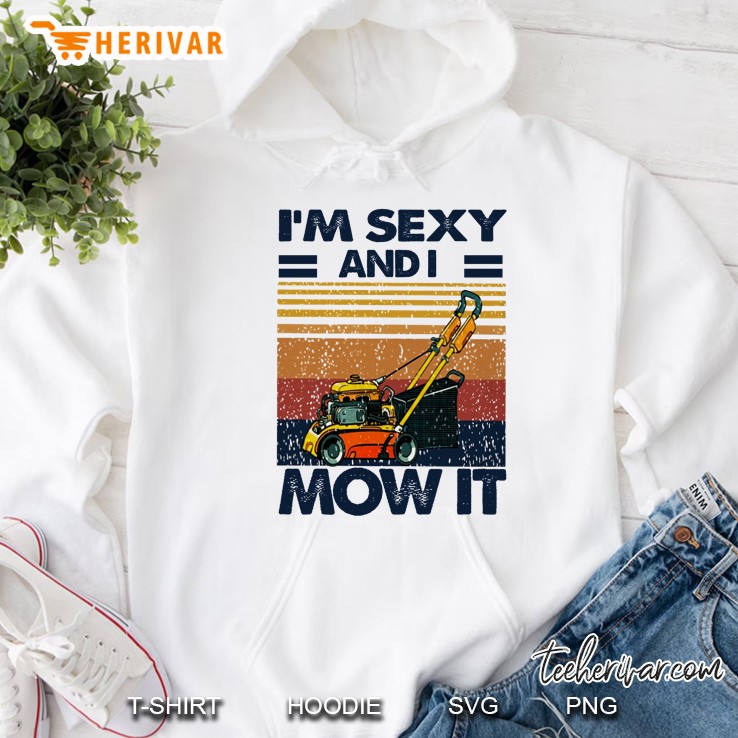 I'm Sexy And I Mow It Vintage Version Mugs