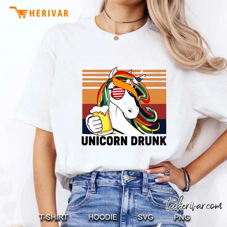 Unicorn Drunk Vintage Version Ladies Tee