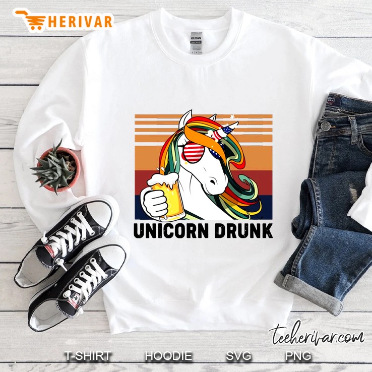 Unicorn Drunk Vintage Version Sweatshirt