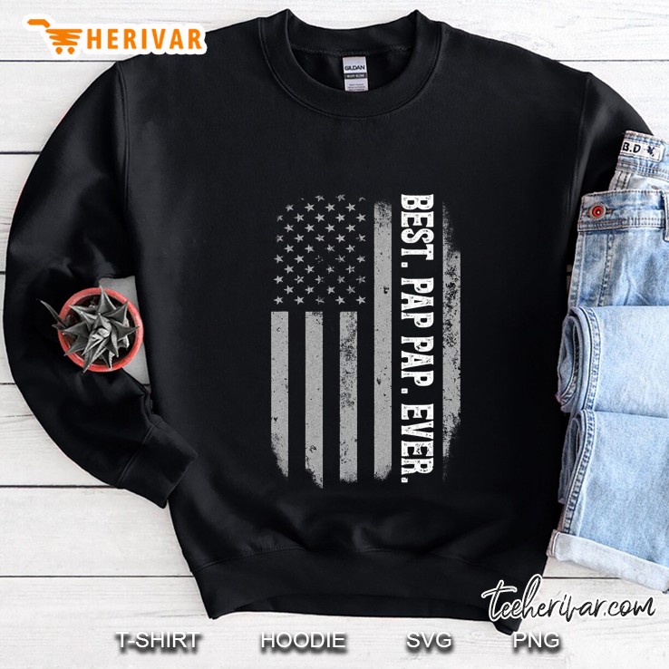 Best Pap Pap Ever Vintage American Flag Father