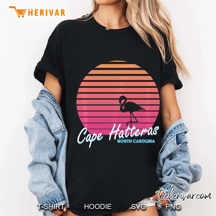 Cape Hatteras Beach Retro Family Vacation North Carolina Pullover Ladies Tee