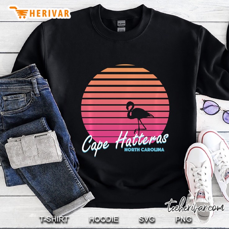 Cape Hatteras Beach Retro Family Vacation North Carolina Pullover Sweatshirt