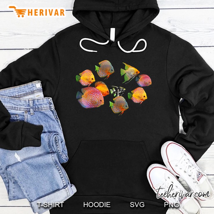 Discus Fish Underwater Sea Funny Ocean Fishes Shirt Hoodie