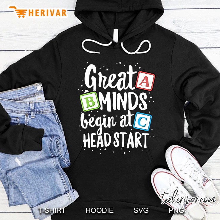 Great Minds Head Start Teacher Early Childhood Education Hoodie