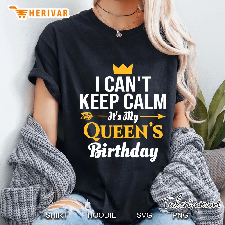 Husband Wife Birthday Shirt - Its My Queen's Birthday Hoodie