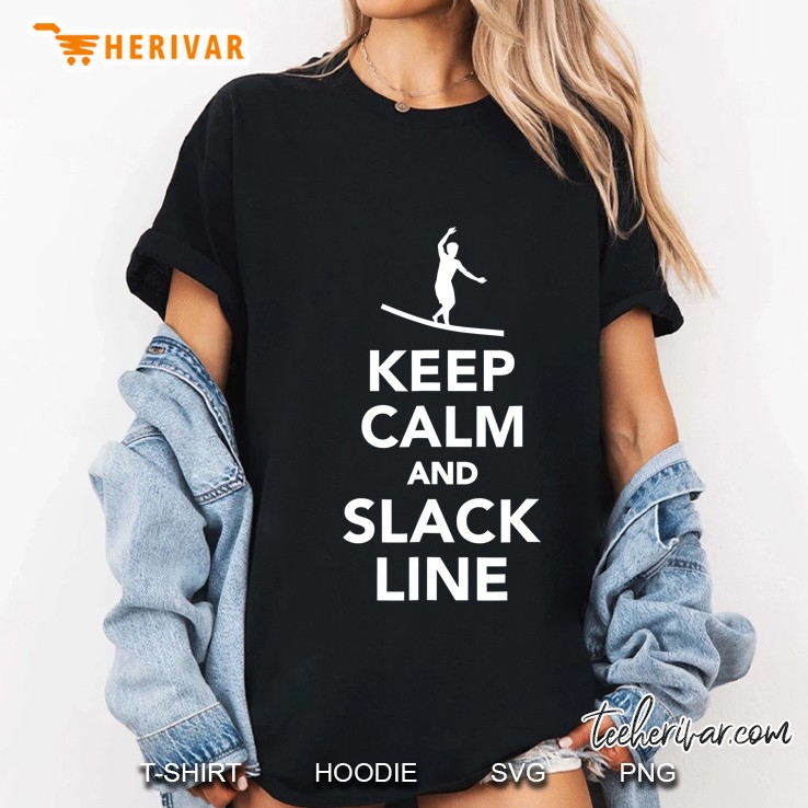 Keep Calm And Slackline Ladies Tee