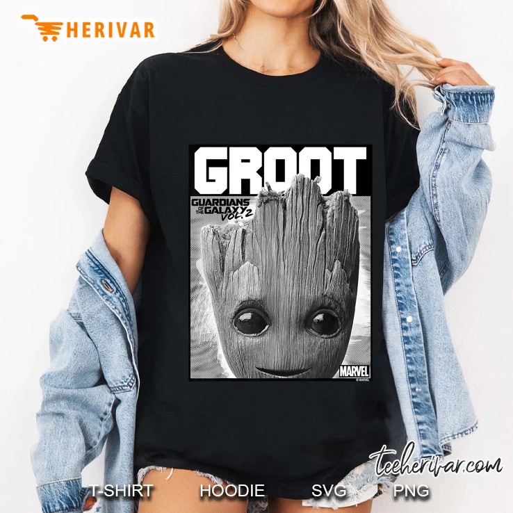 Marvel Guardians Vol. 2 Baby Groot Close-Up C2 Ver 2 Ladies Tee