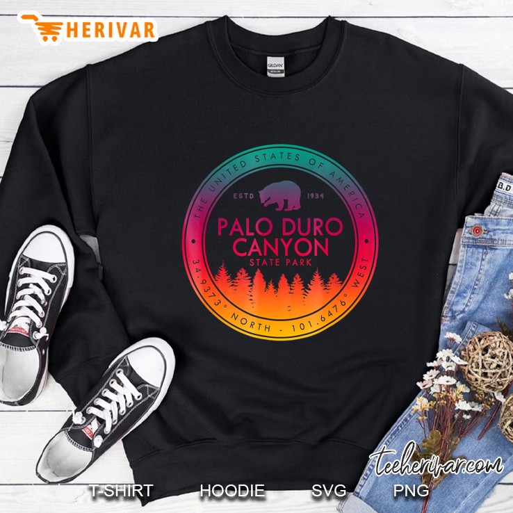 Palo Duro Canyon State Park Emblem Souvenirs Texas Sweatshirt